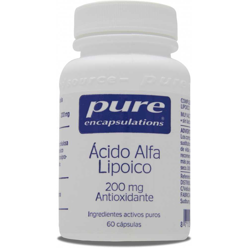 Ácido Alfa Lipoico 200 mg 60 cápsulas Pure Encapsulations