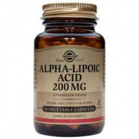 Solgar Acido Alfa Lipoico 200mg. 50vegicaps