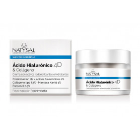 Crema Acido Hialurónico 4D & Colágeno 50 ml. Natysal