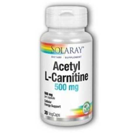 Solaray Acetyl L-carnitine 500 mg. 30 cápsulas