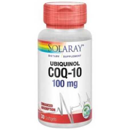 Solaray Coq10 Ubiquinol 100 mg. 30 perlas