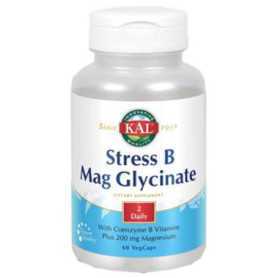 Solaray Stres B Mag Glycinate 60 cápsulas vegetales