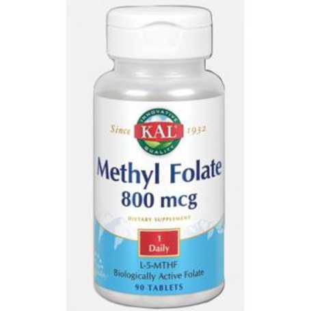 Solaray Metil Folate 800 mcg. 90 comprimidos