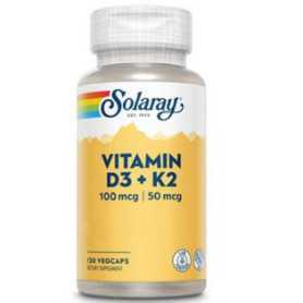 Solaray Vitamin D3 &amp; K2 (mk7) 60 cápsulas