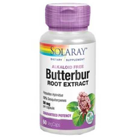 Solaray Butterbur (petasita) 50 mg. 60 cápsulas vegetales