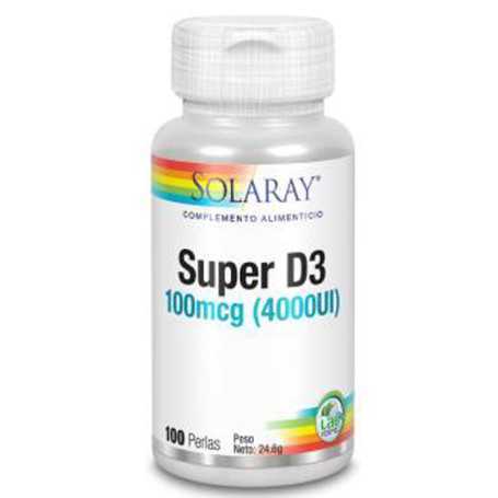 Solaray Super D3 4000 ui. 100 perlas