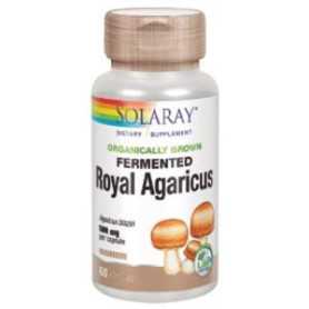 Solaray Royal Agaricus Champiñon Del Sol 500 mg. 60 cápsulas vegetales