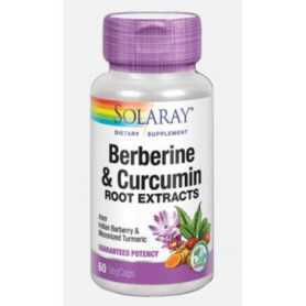 Solaray Berberine - Curcuma 600 mg. 60 cápsulas