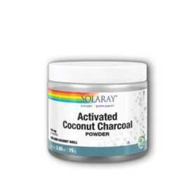 Solaray Charcoal Coconut Activated Carbon Activo 150 gr.