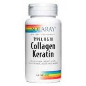 Solaray Collagen Keratin 60 comprimidos