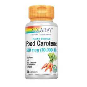 Solaray Food Carotene 500mcg 30 perlas.