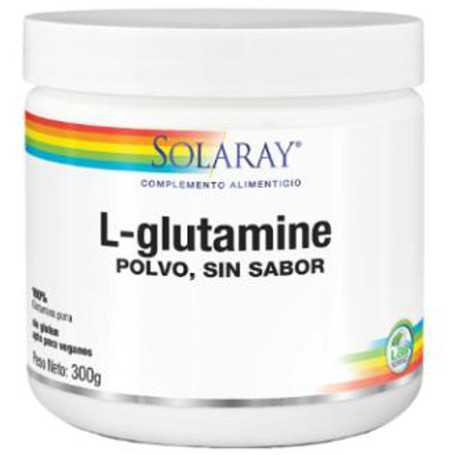 Solaray L-glutamine Sabor Neutro Polvo 300 gr.