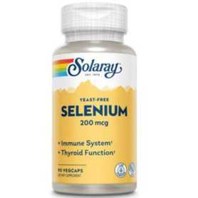 Solaray Selenium Sin Levaduras 200 mcg. 90 cápsulas