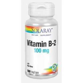 Solaray B2 100 mg. 100 cápsulas vegetales