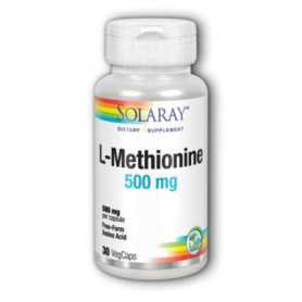 Solaray L-methionine 500 mg. 30 cápsulas