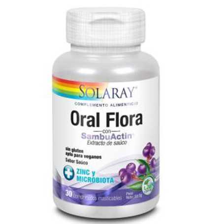 Solaray Oral Flora Sambuactin 30 comprimidos masticables