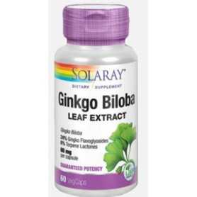 Solaray Ginkgo Biloba 60 mg. 60 cápsulas